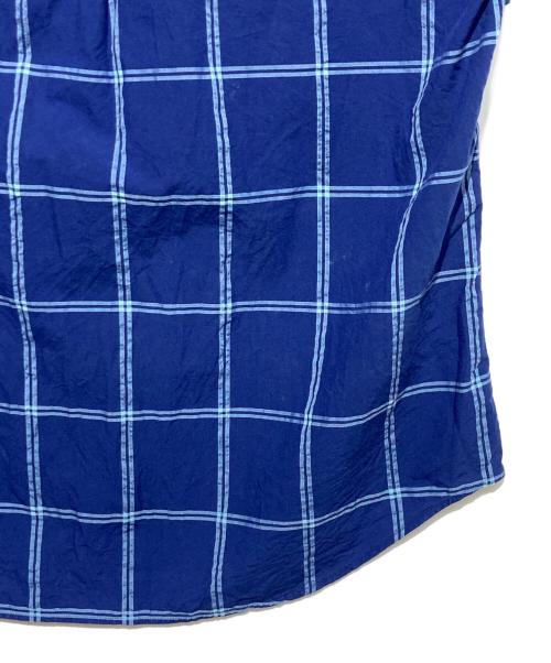 BALENCIAGA（バレンシアガ）BALENCIAGA (バレンシアガ) チェックボタンダウンシャツ ブルー サイズ:37の古着・服飾アイテム