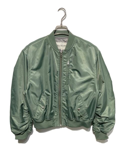 RAY BEAMS（レイ ビームス）RAY BEAMS (レイ ビームス) アームギャザーMA-1 グリーンの古着・服飾アイテム