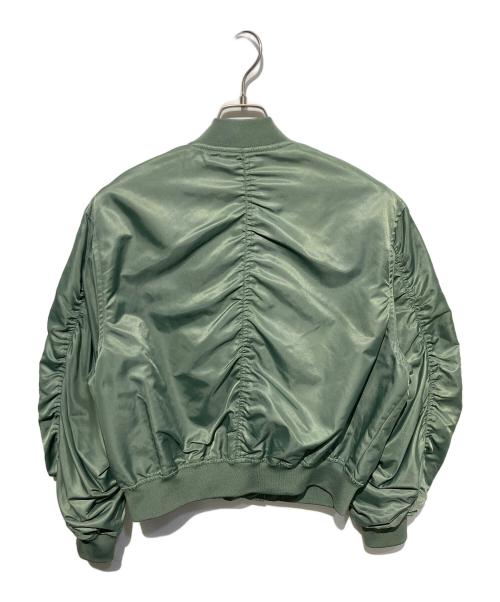 RAY BEAMS（レイ ビームス）RAY BEAMS (レイ ビームス) アームギャザーMA-1 グリーンの古着・服飾アイテム