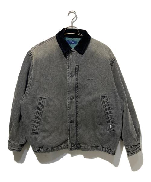 NAUTICA（ノーティカ）NAUTICA (ノーティカ) ヴィンテージ加工デニムブルゾン グレー サイズ:Mの古着・服飾アイテム