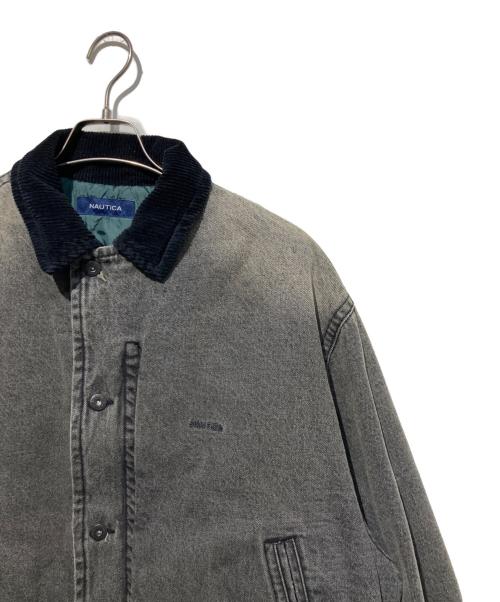 NAUTICA（ノーティカ）NAUTICA (ノーティカ) ヴィンテージ加工デニムブルゾン グレー サイズ:Mの古着・服飾アイテム