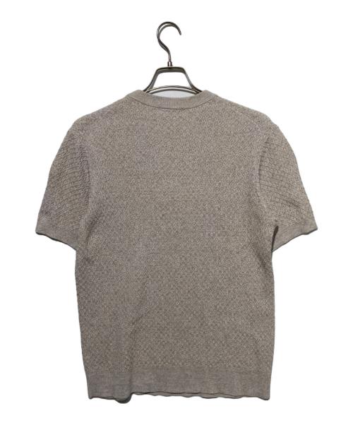 MACKINTOSH LONDON（マッキントッシュ ロンドン）MACKINTOSH LONDON (マッキントッシュ ロンドン) 交編サマーニットTシャツ ベージュ サイズ:Lの古着・服飾アイテム