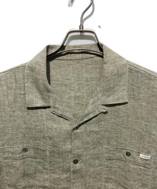 PAPAS（パパス）PAPAS (パパス) リネンシャツ グリーン サイズ:Mの古着・服飾アイテム