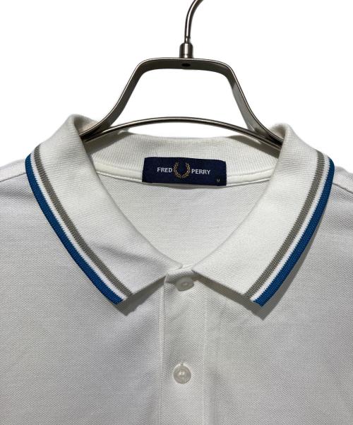 FRED PERRY（フレッドペリー）FRED PERRY (フレッドペリー) ポロシャツ ホワイト サイズ:Ｍの古着・服飾アイテム