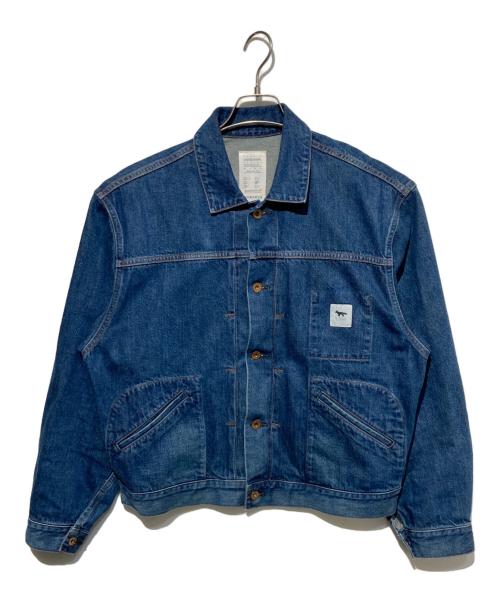 maison kitsune（メゾンキツネ）maison kitsune (メゾンキツネ) KURO (クロ) Selvedge Voyage Denim Jacket インディゴ サイズ:2の古着・服飾アイテム