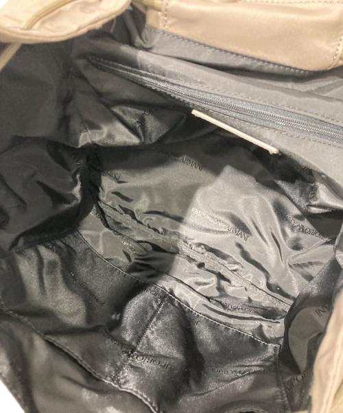 EMPORIO ARMANI（エンポリオ アルマーニ）EMPORIO ARMANI (エンポリオ アルマーニ) マルチポケットナイロンバックパック ブラウンの古着・服飾アイテム