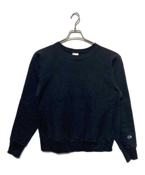 Champion（チャンピオン）Champion (チャンピオン) クルーネックスウェット ブラック サイズ:XLの古着・服飾アイテム