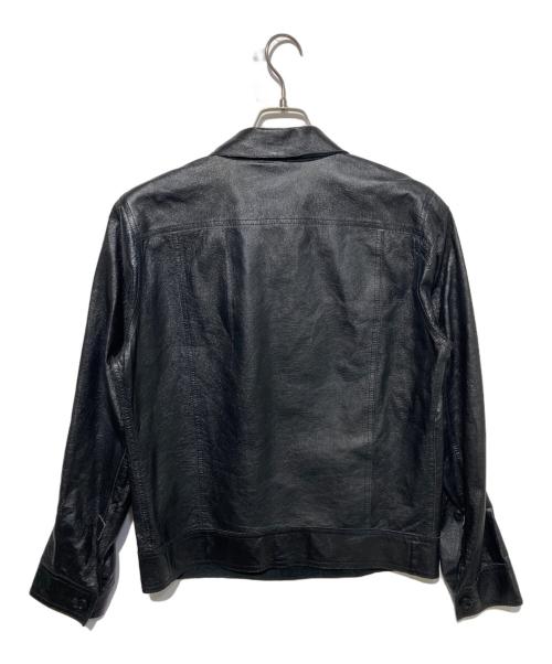 DIESEL（ディーゼル）DIESEL (ディーゼル) レザージャケット ブラック サイズ:Sの古着・服飾アイテム