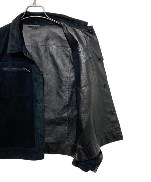 DIESEL（ディーゼル）DIESEL (ディーゼル) レザージャケット ブラック サイズ:Sの古着・服飾アイテム