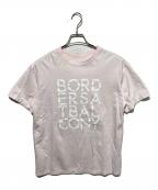 BORDERS at BALCONYボーダーズアットバルコニー）の古着「BORDERS TEE」｜ピンク