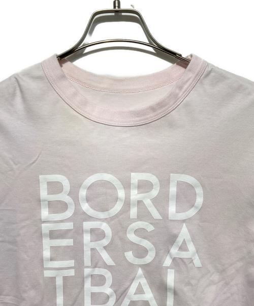 BORDERS at BALCONY（ボーダーズアットバルコニー）BORDERS at BALCONY (ボーダーズアットバルコニー) BORDERS TEE ピンク サイズ:38の古着・服飾アイテム