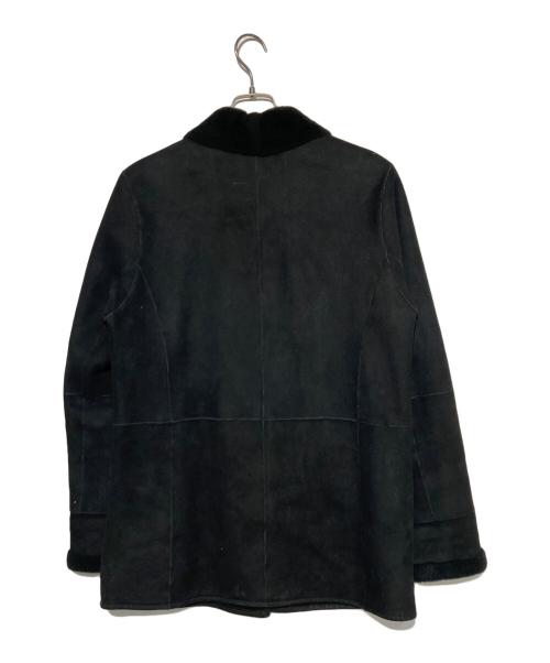 BURBERRY LONDON（バーバリーロンドン）BURBERRY LONDON (バーバリーロンドン) ムートンハーフコート ブラック サイズ:36の古着・服飾アイテム