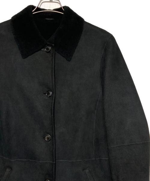 BURBERRY LONDON（バーバリーロンドン）BURBERRY LONDON (バーバリーロンドン) ムートンハーフコート ブラック サイズ:36の古着・服飾アイテム