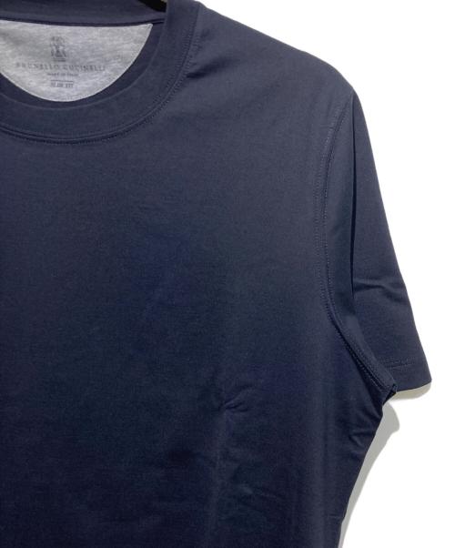 BRUNELLO CUCINELLI（ブルネロクチネリ）BRUNELLO CUCINELLI (ブルネロクチネリ) スリムフィットTシャツ ネイビー サイズ:Lの古着・服飾アイテム