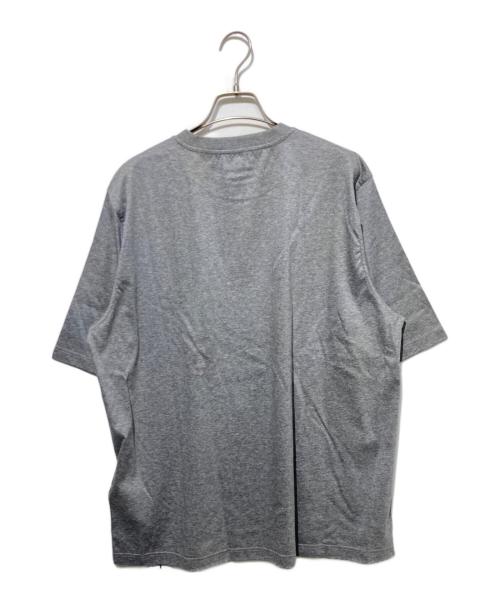 HERMES（エルメス）HERMES (エルメス) Tシャツ ミニレザーパッチ  アッシュヴァル グレー サイズ:Mの古着・服飾アイテム