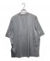 HERMES (エルメス) Tシャツ ミニレザーパッチ  アッシュヴァル グレー サイズ:M：50000円