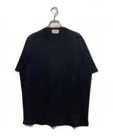 HERMES（エルメス）の古着「Hロゴ刺繍ポケットTシャツ」｜ブラック