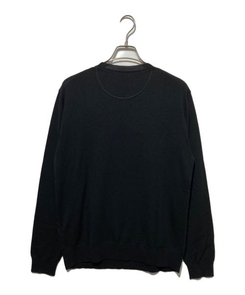 VALENTINO（ヴァレンティノ）VALENTINO (ヴァレンティノ) クルーネックニット ブラック サイズ:Lの古着・服飾アイテム