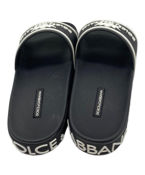 DOLCE & GABBANA（ドルチェ＆ガッバーナ）DOLCE & GABBANA (ドルチェ＆ガッバーナ) ラバーサンダル ブラック サイズ:42の古着・服飾アイテム