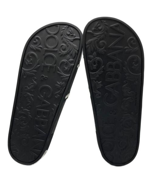 DOLCE & GABBANA（ドルチェ＆ガッバーナ）DOLCE & GABBANA (ドルチェ＆ガッバーナ) ラバーサンダル ブラック サイズ:42の古着・服飾アイテム