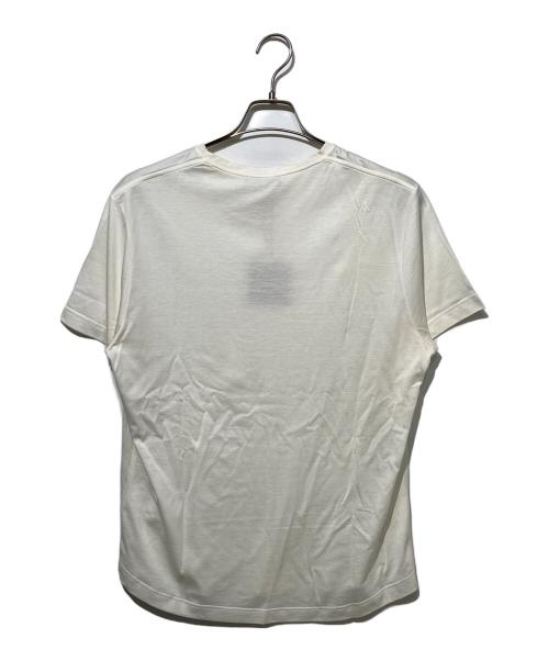 LORO PIANA（ロロピアーナ）LORO PIANA (ロロピアーナ) シルクコットンクルーネックTシャツ ホワイト サイズ:Lの古着・服飾アイテム