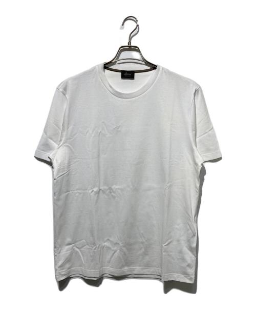 BRIONI（ブリオーニ）BRIONI (ブリオーニ) クルーネックTシャツ ホワイト サイズ:Lの古着・服飾アイテム