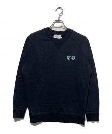 maison kitsune（メゾンキツネ）の古着「ダブルフォックスヘッドスウェット」｜ブラック
