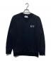 maison kitsune（メゾンキツネ）の古着「ダブルフォックスヘッドスウェット」｜ブラック