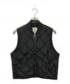 stussyステューシー）の古着「THERMAL LINED QUILTED VEST」｜ブラック