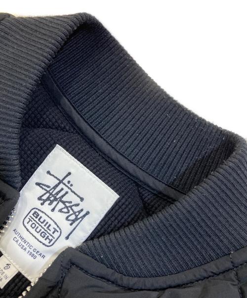 stussy（ステューシー）stussy (ステューシー) THERMAL LINED QUILTED VEST ブラック サイズ:Sの古着・服飾アイテム