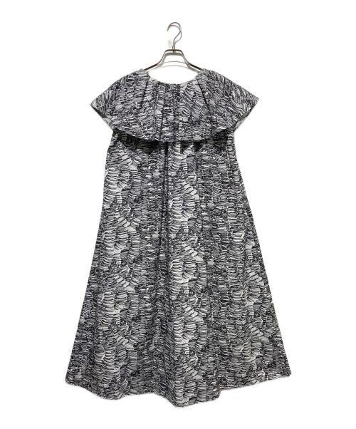 HERALBONY（ヘラルボニー）HERALBONY (ヘラルボニー) ラッフルワンピース「焼肉」 ブラック サイズ:Fの古着・服飾アイテム