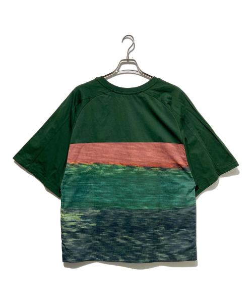 HERALBONY（ヘラルボニー）HERALBONY (ヘラルボニー) バルーンポケットT「無題」 グリーン サイズ:Fの古着・服飾アイテム