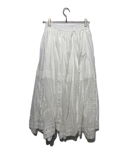 IENA（イエナ）IENA (イエナ) コットンレーススカート ホワイト サイズ:36 未使用品の古着・服飾アイテム