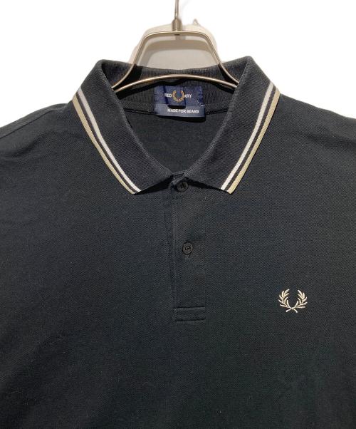 FRED PERRY（フレッドペリー）FRED PERRY (フレッドペリー) BEAMS (ビームス) ポロシャツ ブラック サイズ:Ｌの古着・服飾アイテム