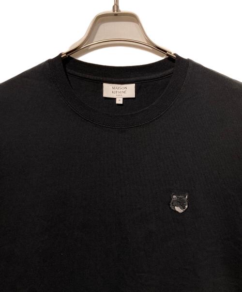 maison kitsune（メゾンキツネ）MAISON KITSUNE (メゾンキツネ) BOLD FOX HEAD パッチTシャツ ブラック サイズ:Ｍの古着・服飾アイテム