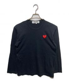PLAY COMME des GARCONS（プレイコムデギャルソン）の古着「ハートワッペンカットソー」｜ブラック