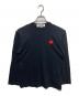 PLAY COMME des GARCONS（プレイコムデギャルソン）の古着「ハートワッペンカットソー」｜ブラック