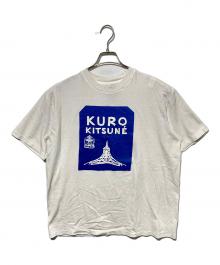 maison kitsune×KURO（メゾンキツネ×クロ）の古着「プリントTシャツ」｜ホワイト