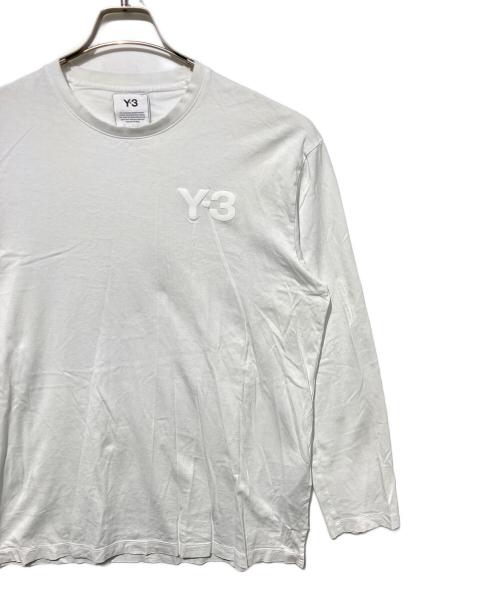 Y-3（ワイスリー）Y-3 (ワイスリー) ロゴカットソー ホワイト サイズ:Ｍの古着・服飾アイテム