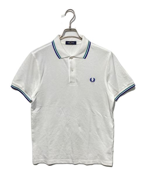 FRED PERRY（フレッドペリー）FRED PERRY (フレッドペリー) ポロシャツ ホワイト サイズ:Ｍの古着・服飾アイテム