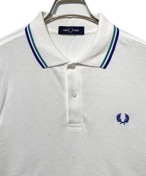 FRED PERRY（フレッドペリー）FRED PERRY (フレッドペリー) ポロシャツ ホワイト サイズ:Ｍの古着・服飾アイテム