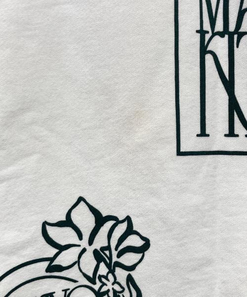 maison kitsune（メゾンキツネ）MAISON KITSUNE (メゾンキツネ) ART NOUVEAU STAMPS オーバーサイズ スウェットシャツ ホワイト サイズ:Ｍの古着・服飾アイテム