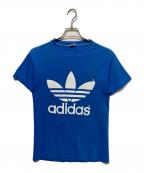 adidasアディダス）の古着「80’s両面トレフォイルTシャツ」｜ブルー