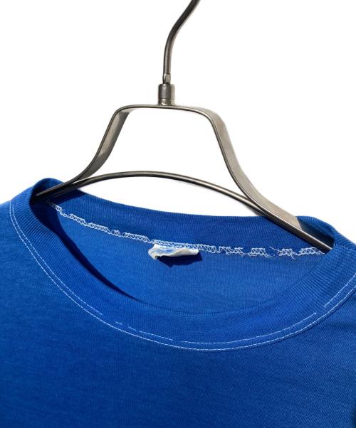adidas（アディダス）adidas (アディダス) 80’s両面トレフォイルTシャツ ブルー サイズ:Mの古着・服飾アイテム