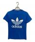 adidas（アディダス）の古着「80’s両面トレフォイルTシャツ」｜ブルー