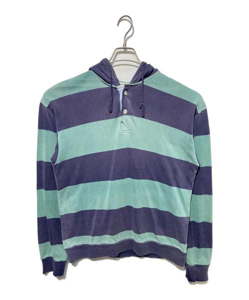 L.L.Bean（エルエルビーン）L.L.Bean (エルエルビーン) フーデッドラガーシャツ グリーン×ネイビー サイズ:不明の古着・服飾アイテム