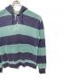 中古・古着 L.L.Bean (エルエルビーン) フーデッドラガーシャツ グリーン×ネイビー サイズ:不明：6000円