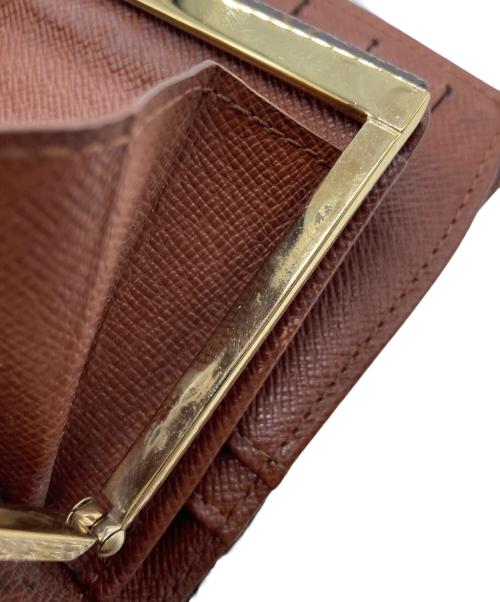 LOUIS VUITTON（ルイ ヴィトン）LOUIS VUITTON (ルイ ヴィトン) 2つ折り財布ポルトモネ・ビエ・ヴィエノワ ブラウンの古着・服飾アイテム