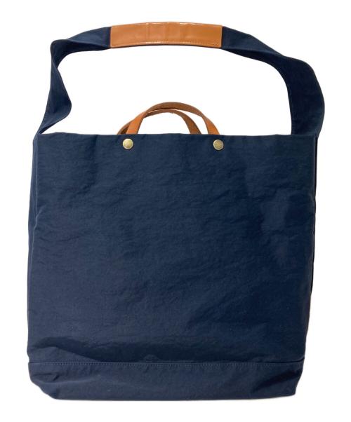 豊岡鞄（トヨオカカバン）豊岡鞄 (トヨオカカバン) TUTUMU News paper tote ネイビーの古着・服飾アイテム