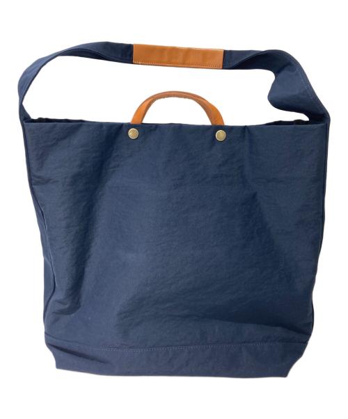 豊岡鞄（トヨオカカバン）豊岡鞄 (トヨオカカバン) TUTUMU News paper tote ネイビーの古着・服飾アイテム